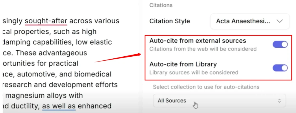 jenni ai auto-cite